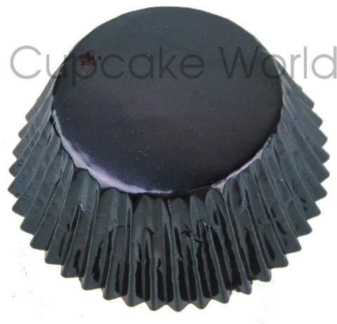 25PCS SEXY METALLIC BLACK FOIL MUFFIN CUPCAKE CASES PATTY PANS - Click Image to Close
